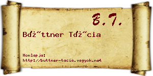 Büttner Tácia névjegykártya